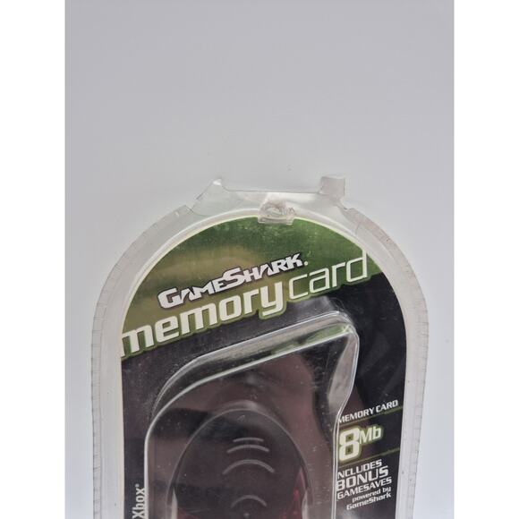 Xbox 8 MB Translucent Clear Red Memory Card GameShark Mad Catz 2006 New Sealed - Picture 4 of 9